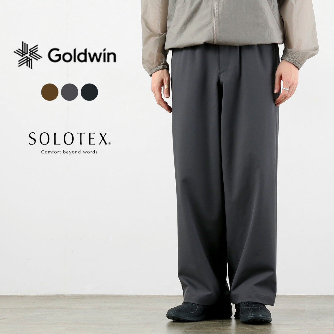 b 新品タグ付き Gold Win ゴールドウィンパンツ GOLDWIN（ゴールドウィン） バギーストレート パンツ カルキュロ×ソロ