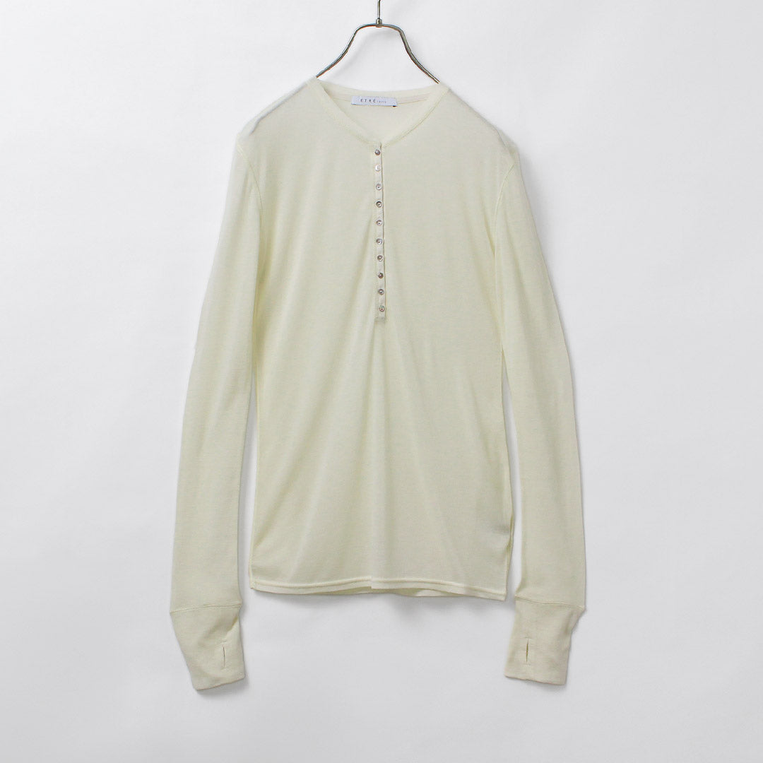 ETRE TOKYO（エトレトウキョウ） ウールフライスヘンリーネックプル