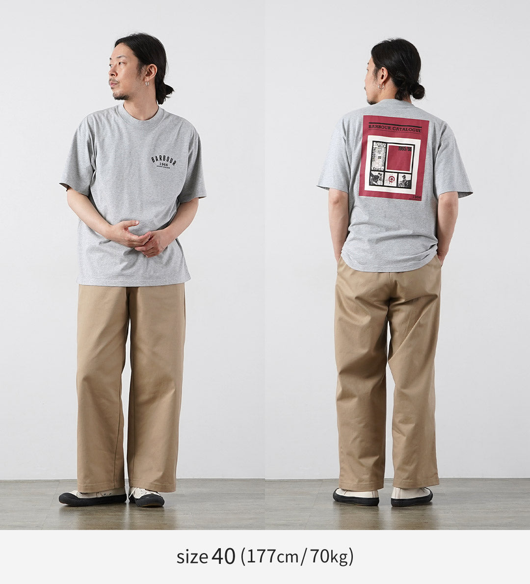BARBOUR（バブアー） 1966グラフィック オーバーサイズ Tシャツ