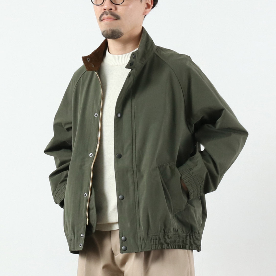 ジャケット・アウター made in ENGLAND Barbour JACKET BARBOUR (バブアー) 襟切り替え フルジップ ワックスジャケット SPEY