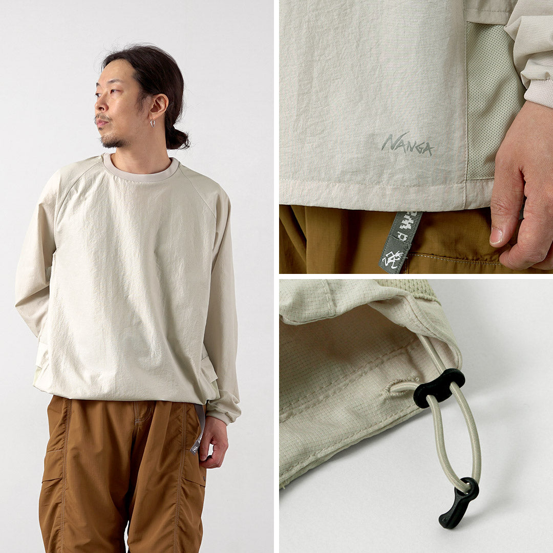 NANGA（ナンガ） ドットエアー コンフィー ロングスリーブTシャツ / メンズ 長袖 ロンT アウトドア 吸水速乾 ストレッチ