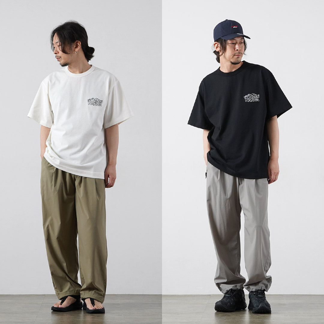 NANGA（ナンガ） エコハイブリッド ラインドローイング Tシャツ