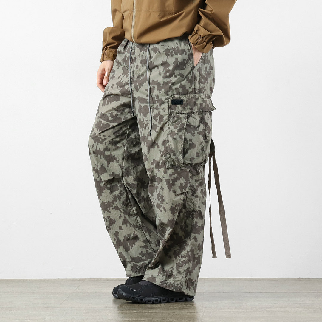 WILDTHINGS（ワイルドシングス） ダブルダイ ナイロン カーゴパンツ