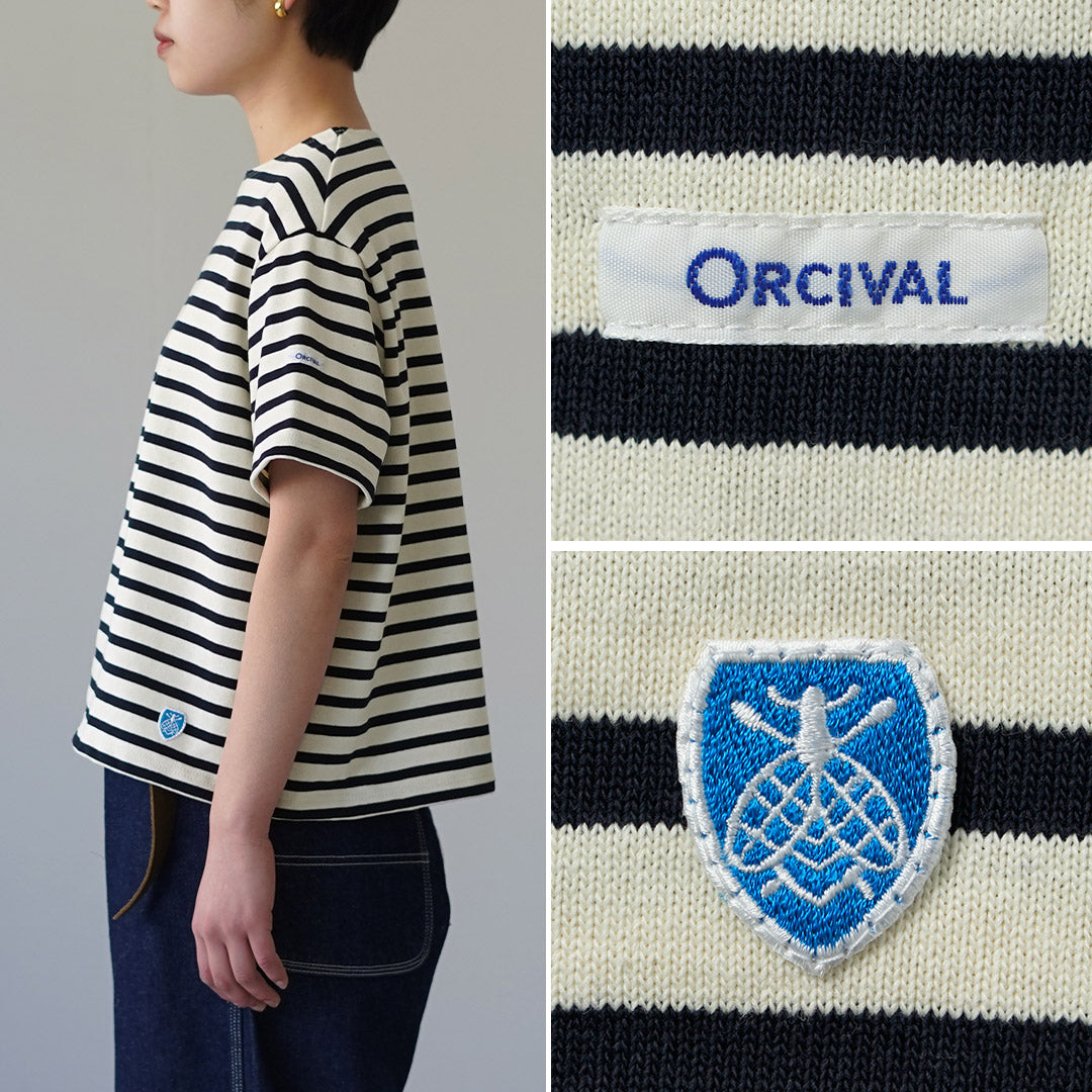オーシバル ワイドクルーネックショートスリーブ ORCIVAL（オーシバル） クルーネック ショートスリーブ プルオーバー