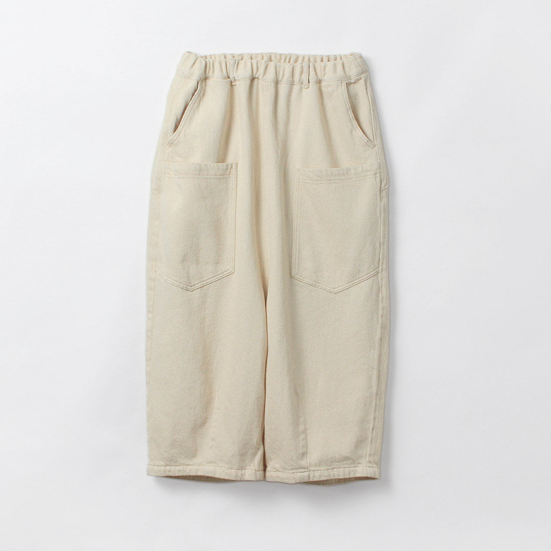 TUMUGU（ツムグ） スラブヤーンデニム 8分丈パンツ / レディース