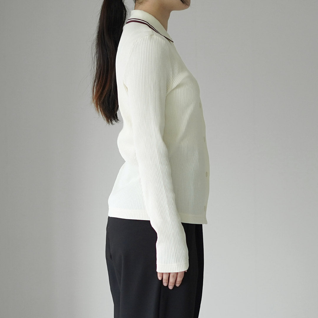 FRED PERRY（フレッドペリー） ロングスリーブ リブポロシャツ