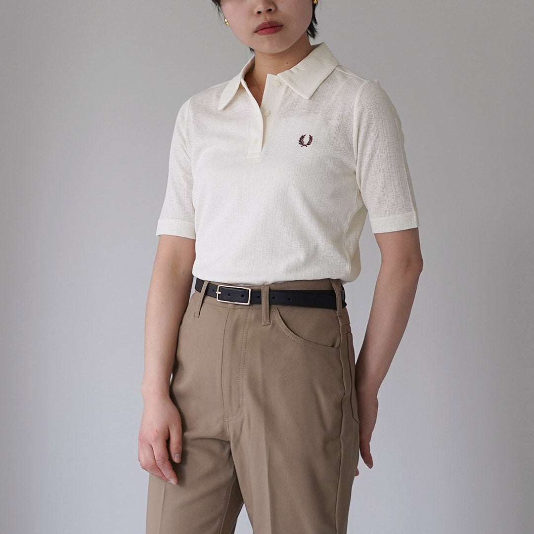 FRED PERRY（フレッドペリー） シアー リブ ポロシャツ