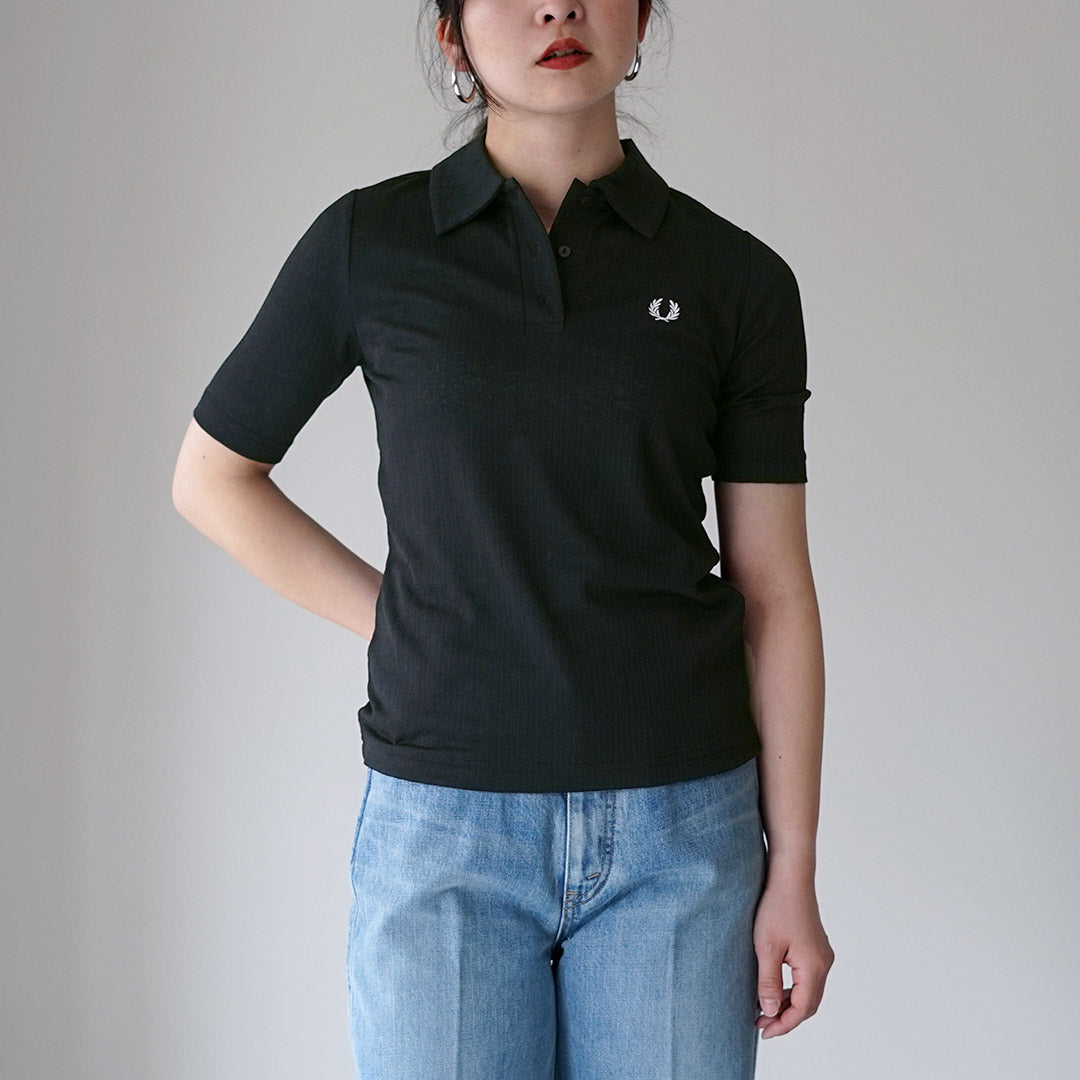 FRED PERRY（フレッドペリー） シアー リブ ポロシャツ