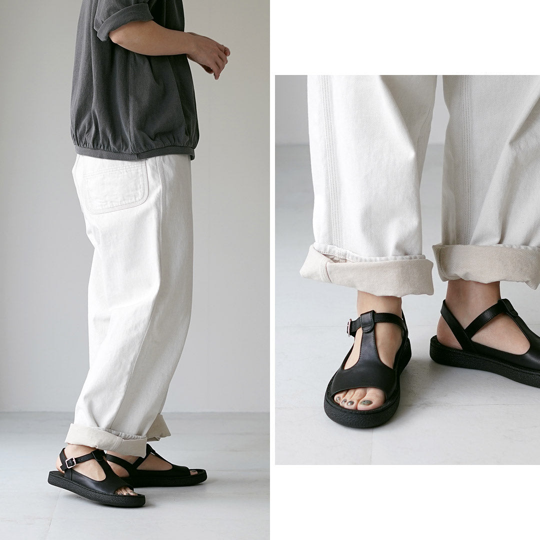 MOHI（モヒ） Tストラップ レザーサンダル