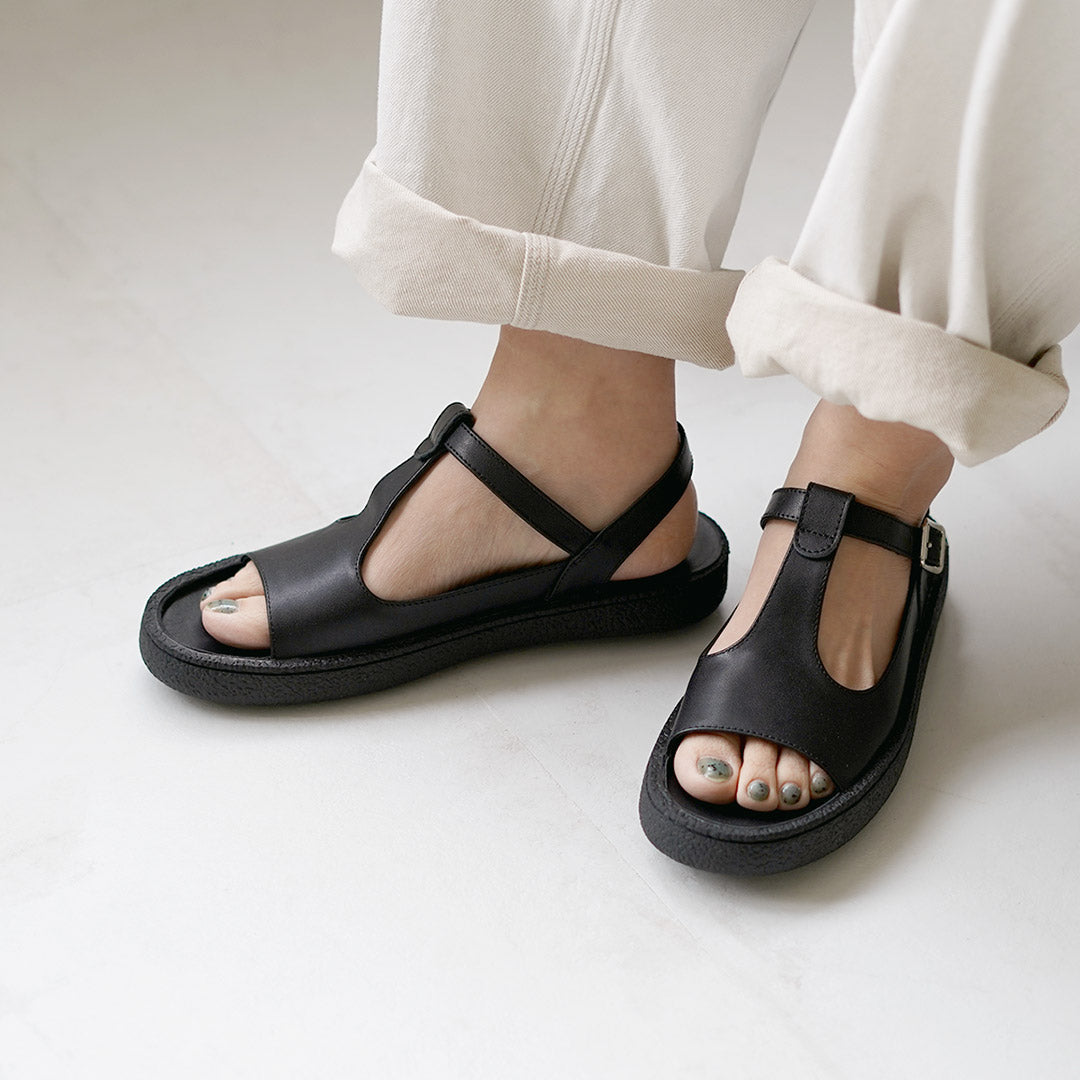 MOHI（モヒ） Tストラップ レザーサンダル