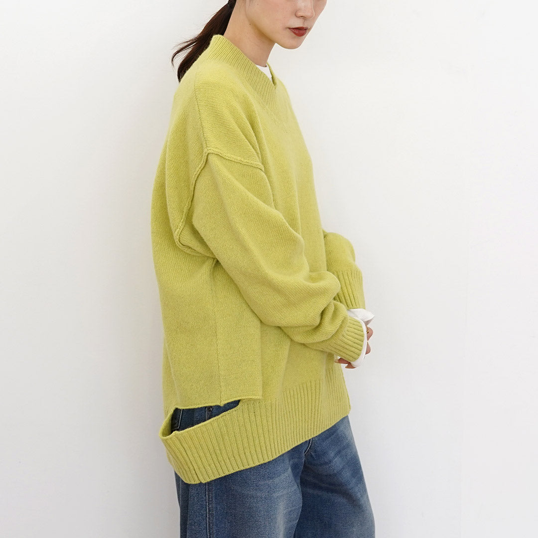 YENN（イェン） ウォッシャブルウール Vネック プルオーバー