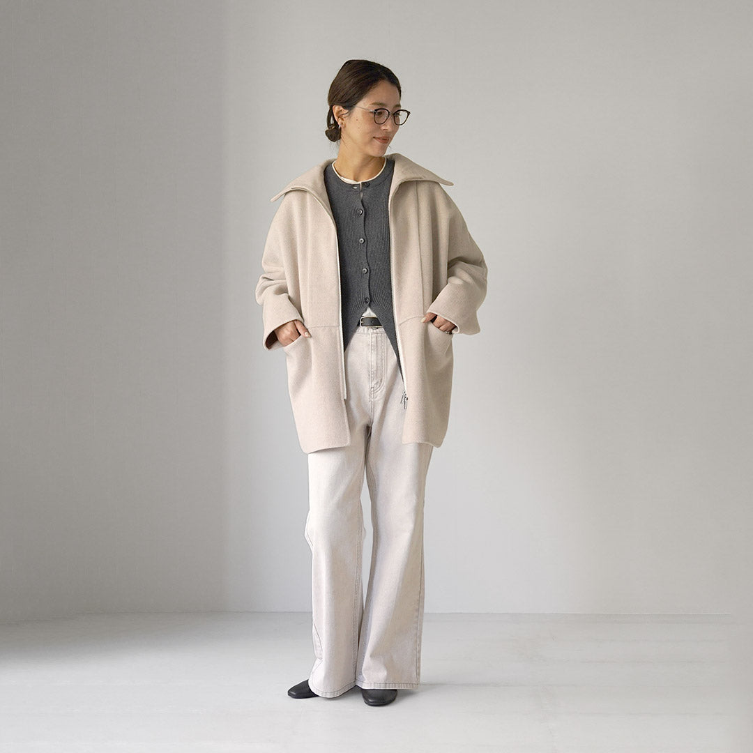 YENN（イェン） ジップカラー ミッドコート