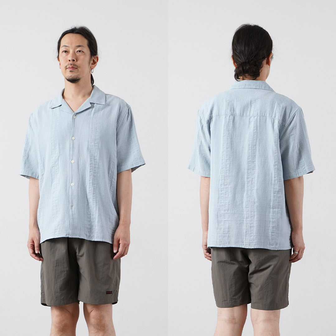 WAX LONDON（ワックスロンドン） ディドコット ショートスリーブシャツ ダブルウェーブ グリッド