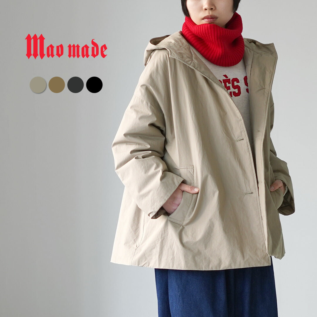 MAO MADE（マオメイド） コットンクロス Aライン フードコート