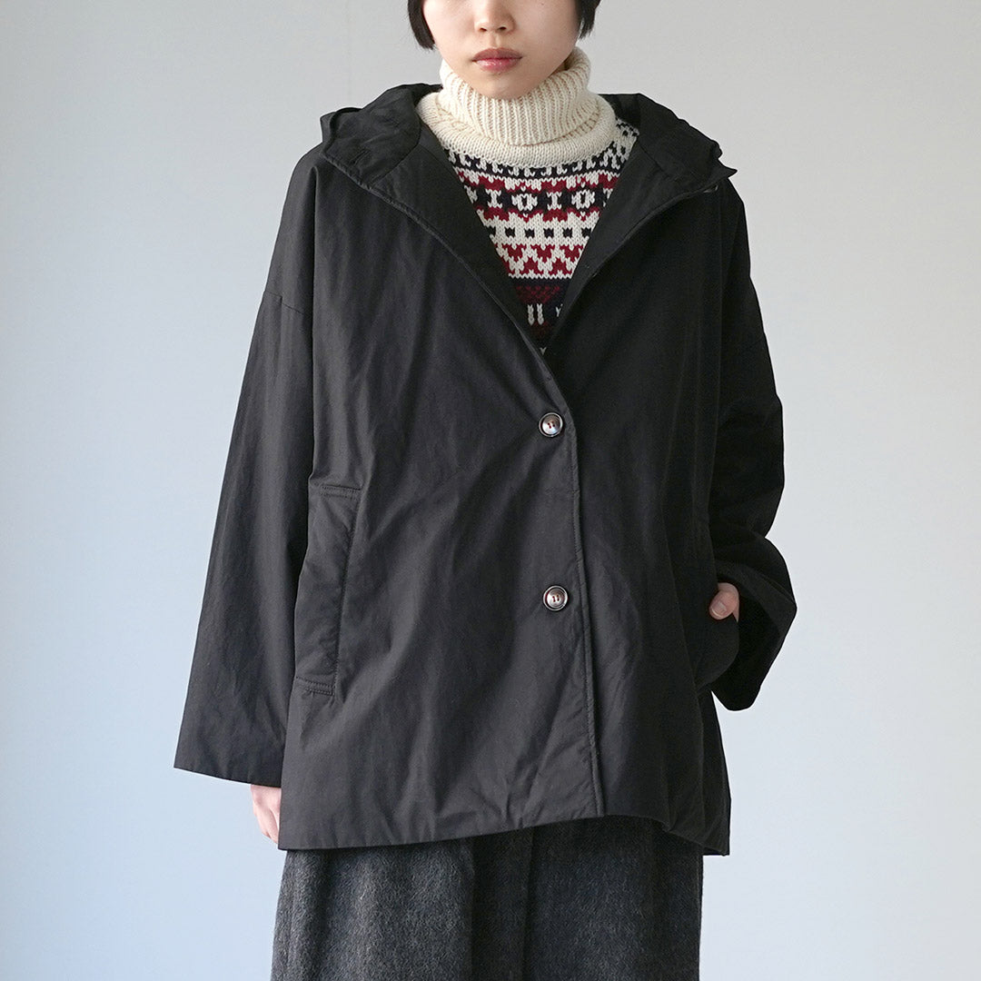MAO MADE（マオメイド） コットンクロス Aライン フードコート