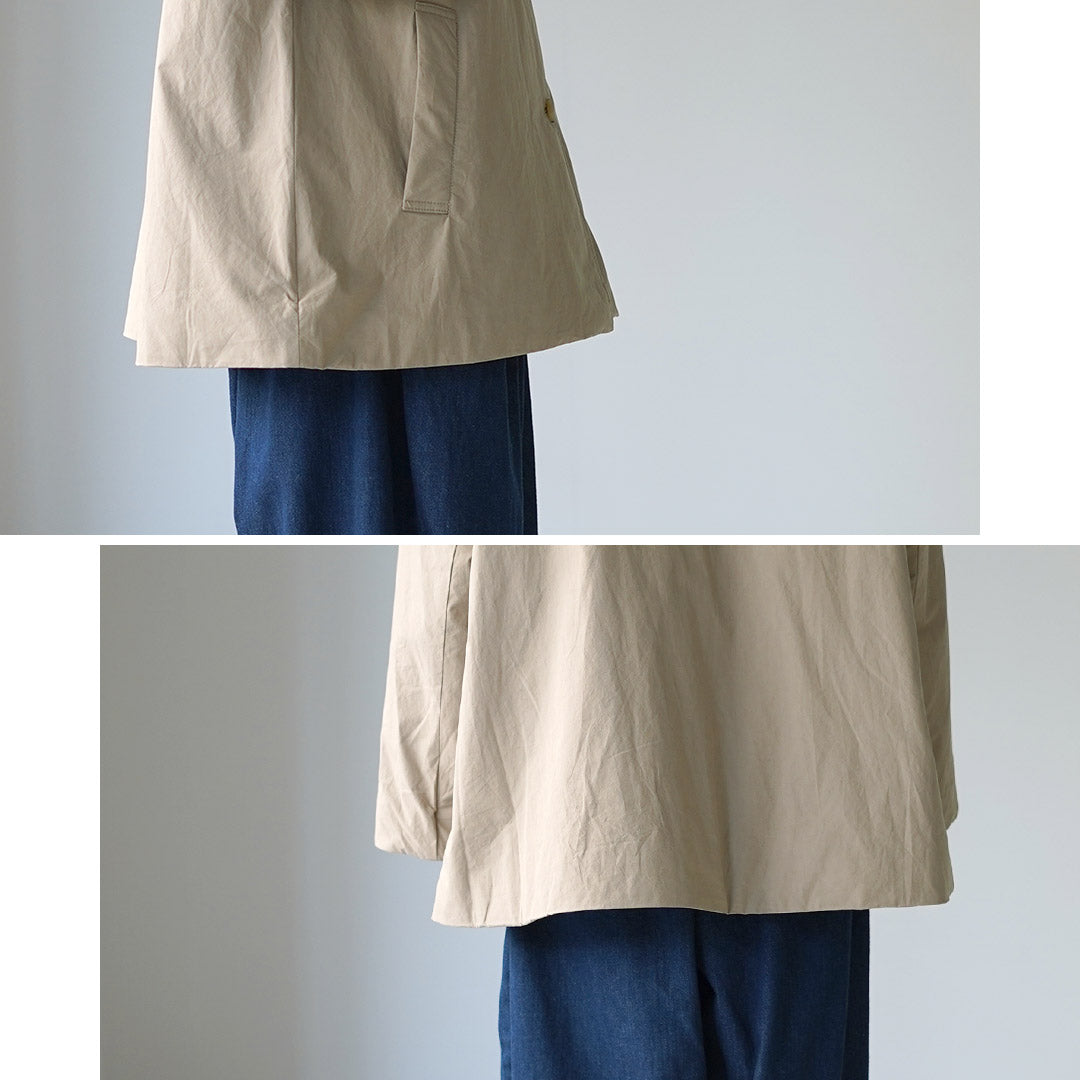 MAO MADE（マオメイド） コットンクロス Aライン フードコート