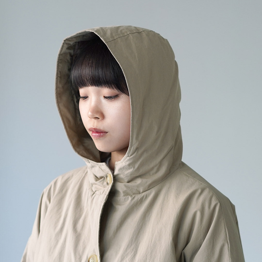 MAO MADE（マオメイド） コットンクロス Aライン フードコート