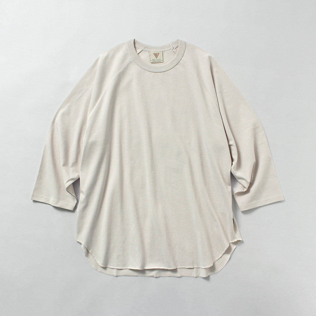 HEALTHKNIT（ヘルスニット）×RAG 別注 7分袖 ラグランスリーブ クルー