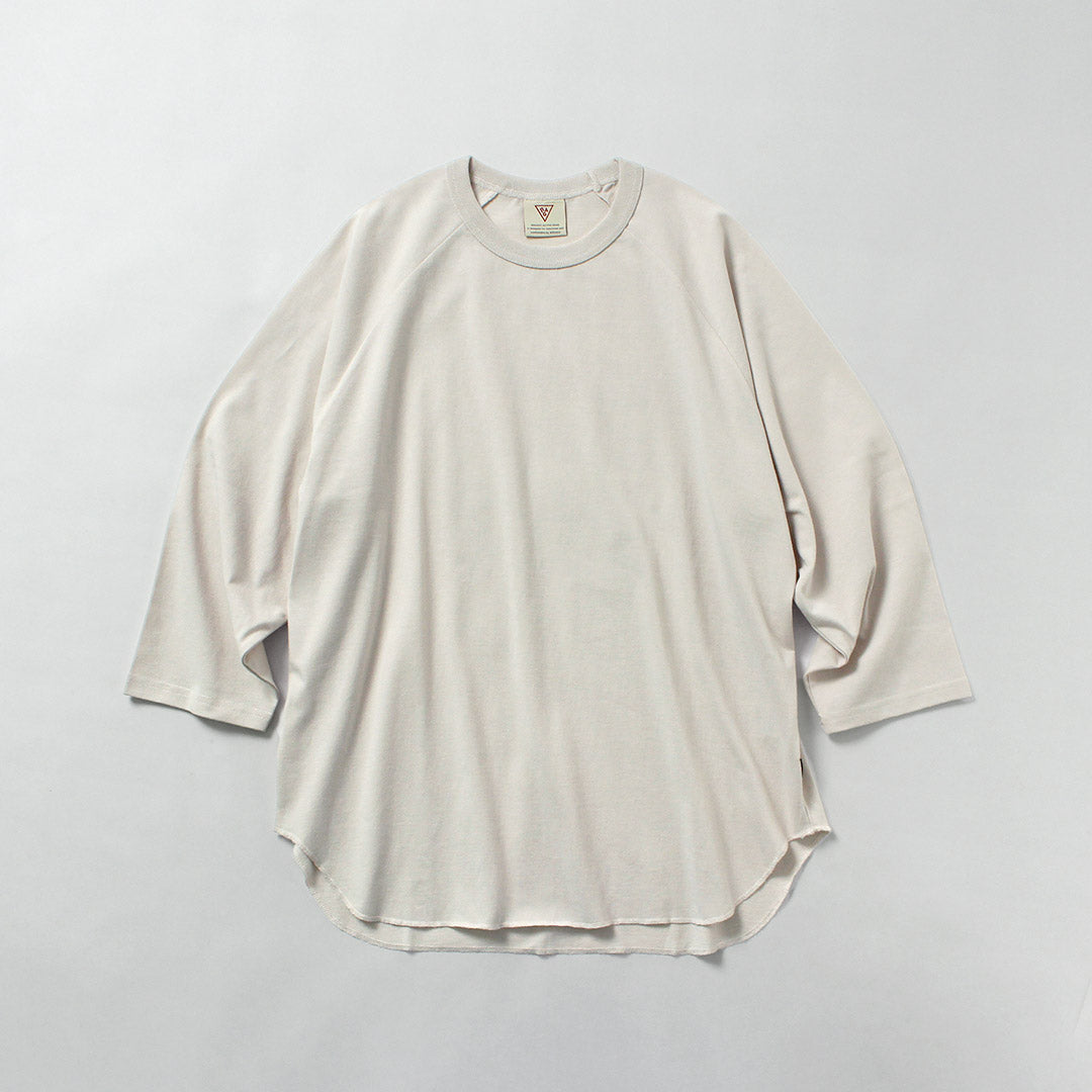 HEALTHKNIT（ヘルスニット）×RAG 別注 7分袖 ラグランスリーブ クルー