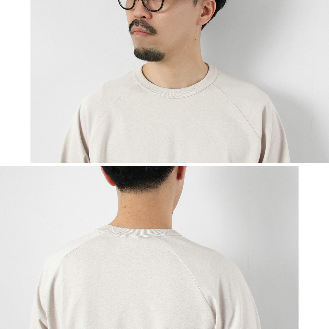 HEALTHKNIT（ヘルスニット）×RAG 別注 7分袖 ラグランスリーブ クルー