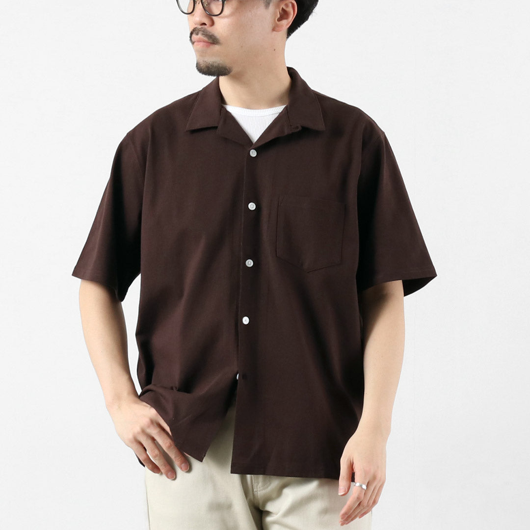 HEALTHKNIT（ヘルスニット）×RAG 別注 半袖 オープンカラーシャツ オープンエンド ドライジャージ 抗菌・防臭加工