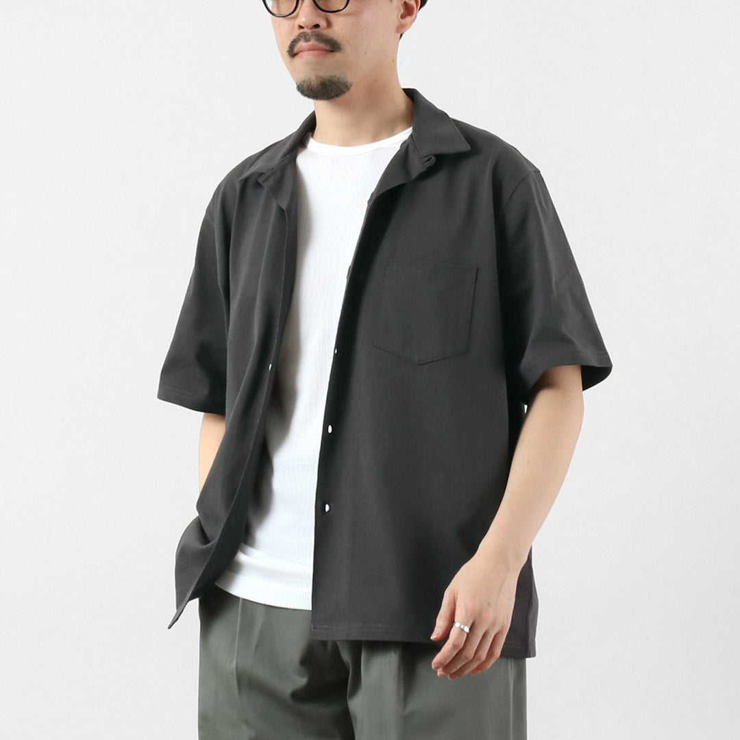HEALTHKNIT（ヘルスニット）×RAG 別注 半袖 オープンカラーシャツ オープンエンド ドライジャージ 抗菌・防臭加工