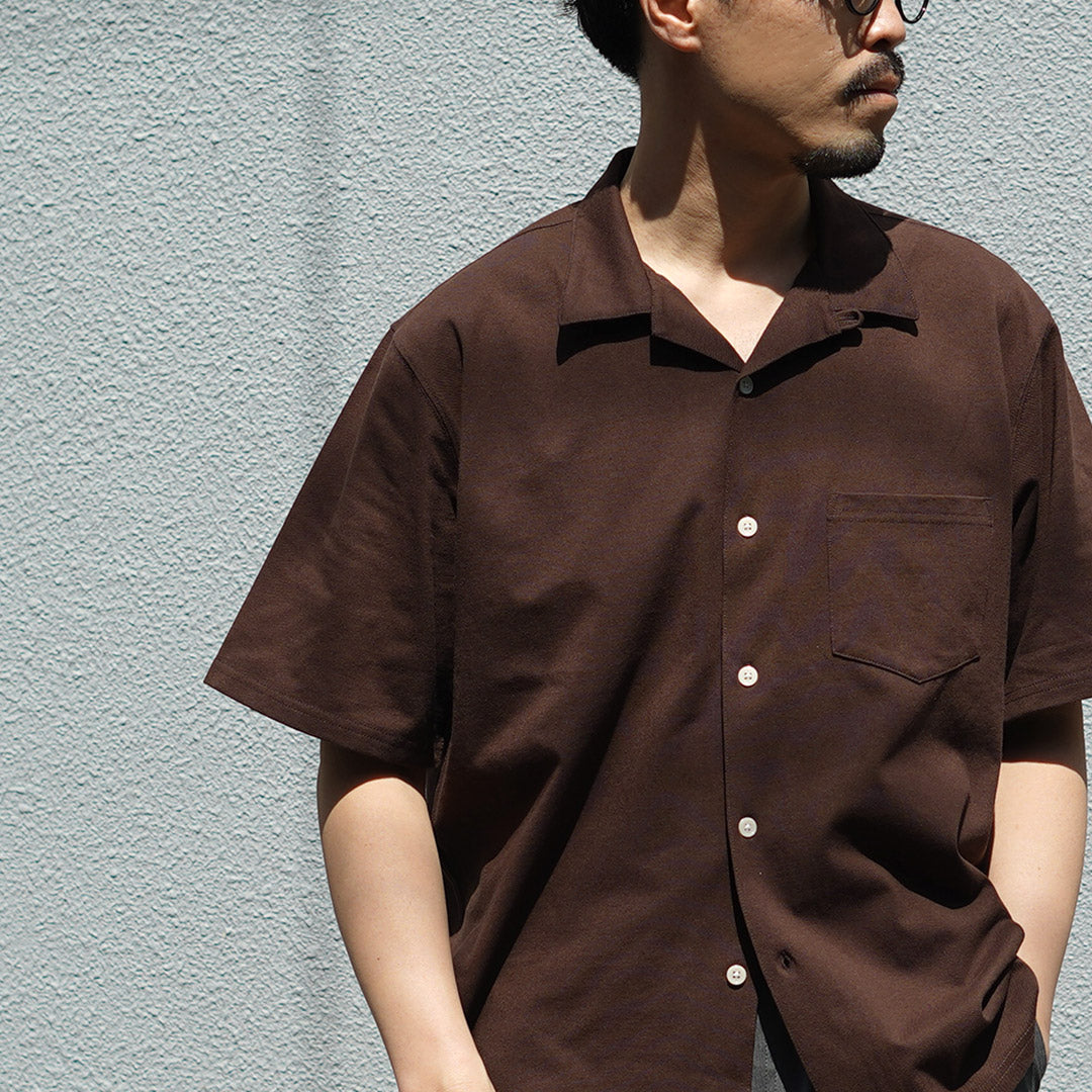 HEALTHKNIT（ヘルスニット）×RAG 別注 半袖 オープンカラーシャツ オープンエンド ドライジャージ 抗菌・防臭加工