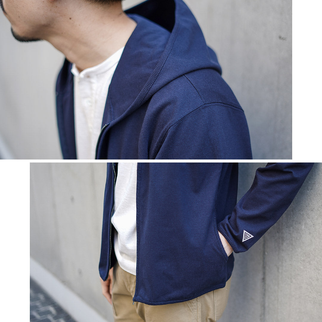 HEALTHKNIT（ヘルスニット） ×RAG 別注 ヘルスニット×ラグ S/S Teeジップパーカー オープンエンド ドライジャージ 抗菌・防臭加工