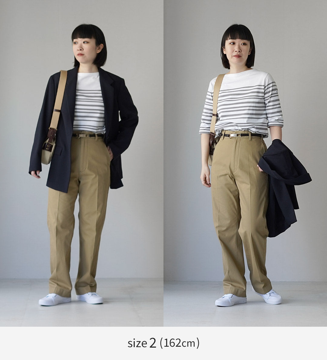 ORCIVAL（オーシバル） ボートネック パネル ランダムボーダー ハーフスリーブ プルオーバー 5分袖 日本製