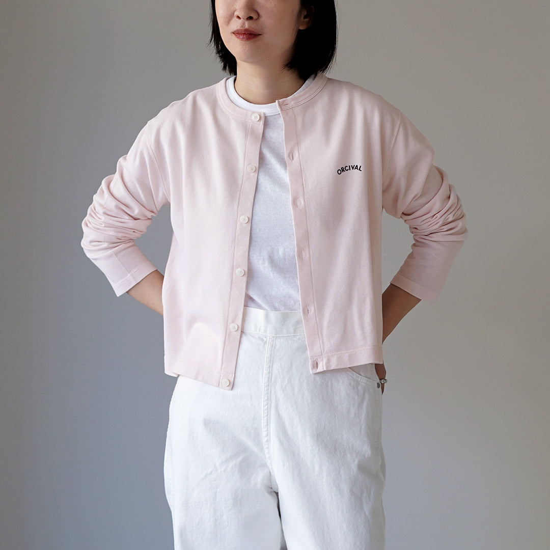 ORCIVAL（オーシバル） クルーネック カーディガン 日本製