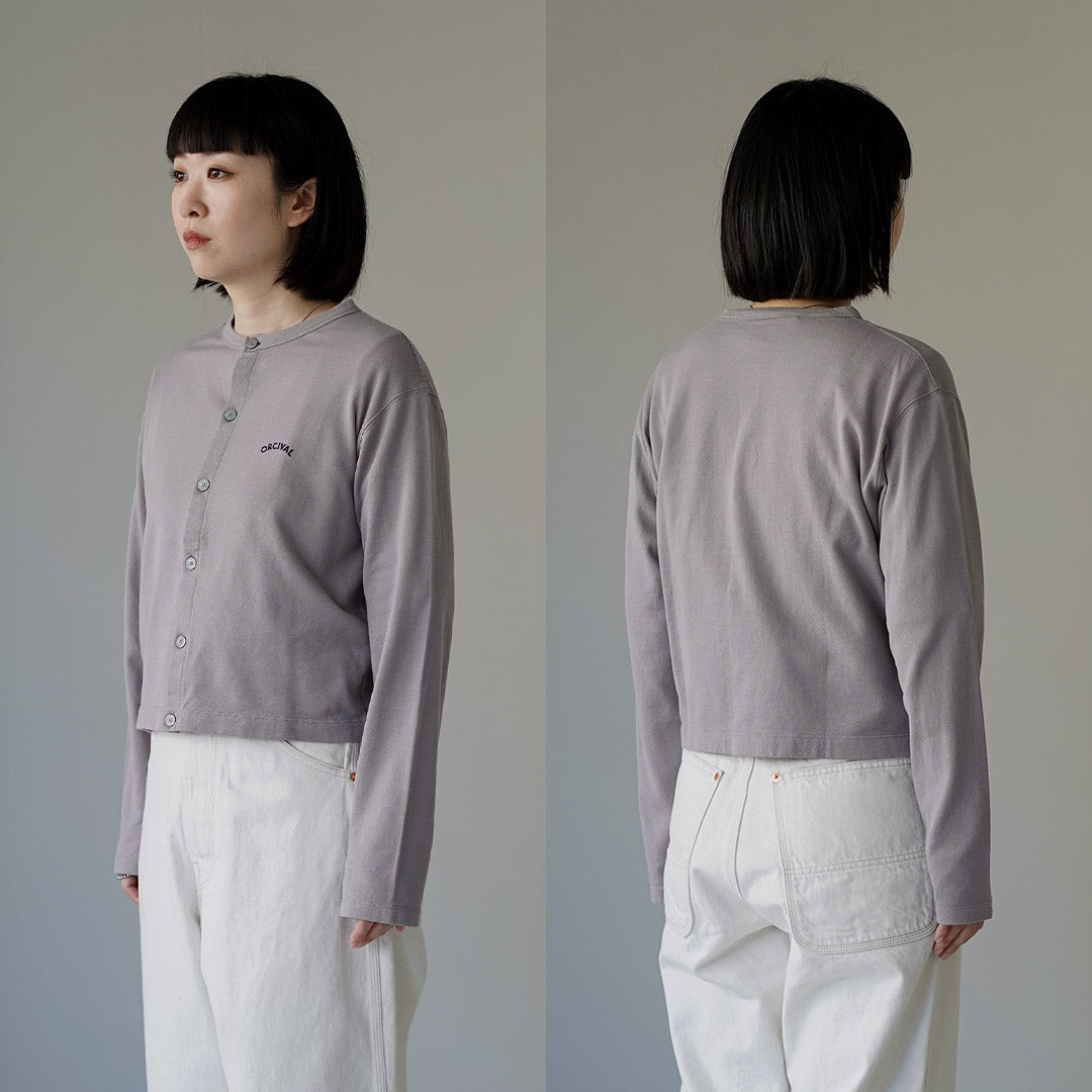 ORCIVAL（オーシバル） クルーネック カーディガン 日本製