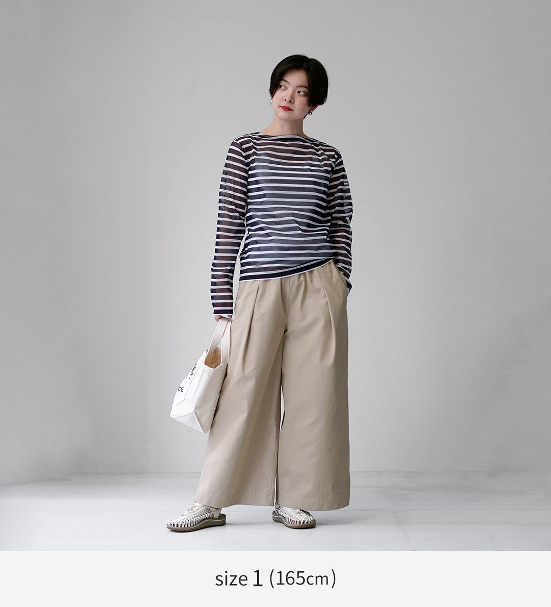 ORCIVAL（オーシバル） ボートネック シアー ロングスリーブ プルオーバー 日本製