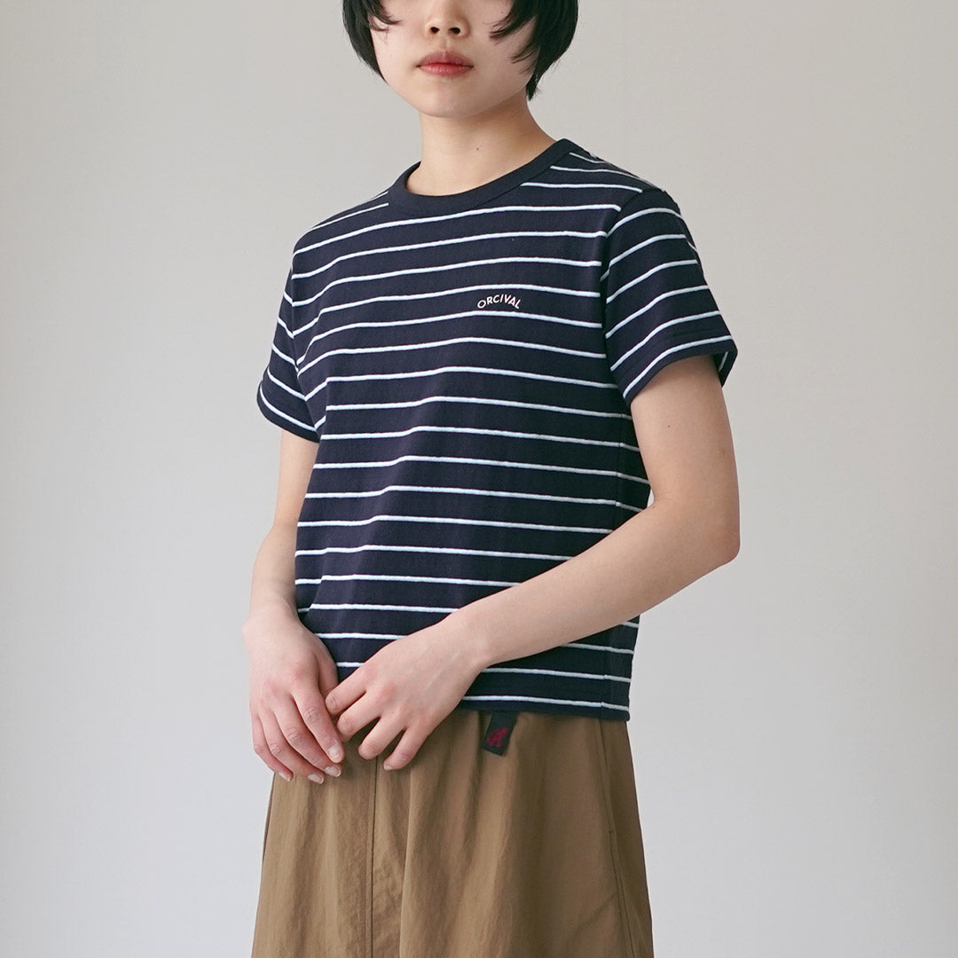 ORCIVAL（オーシバル） エンブロイダリー ショートスリーブ プルオーバー 日本製