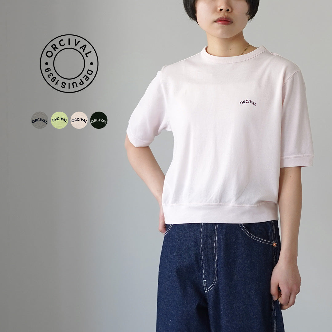 ORCIVAL（オーシバル） クルーネック ショートスリーブ プルオーバー 日本製