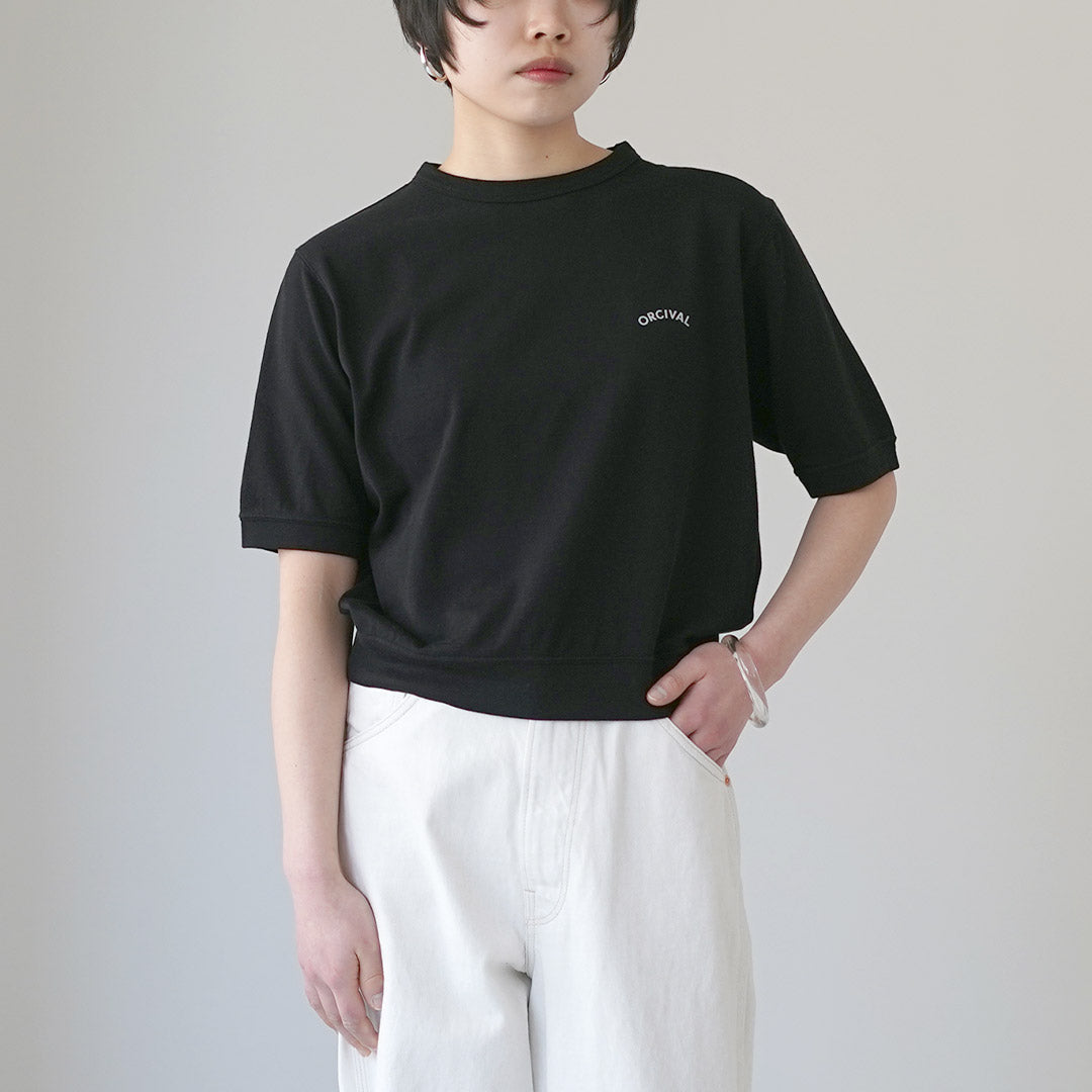 ORCIVAL（オーシバル） クルーネック ショートスリーブ プルオーバー 日本製