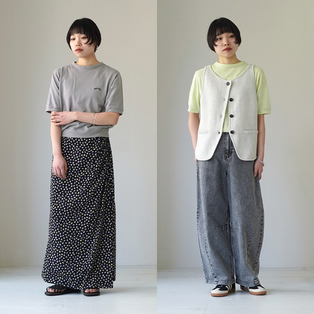 ORCIVAL（オーシバル） クルーネック ショートスリーブ プルオーバー 日本製