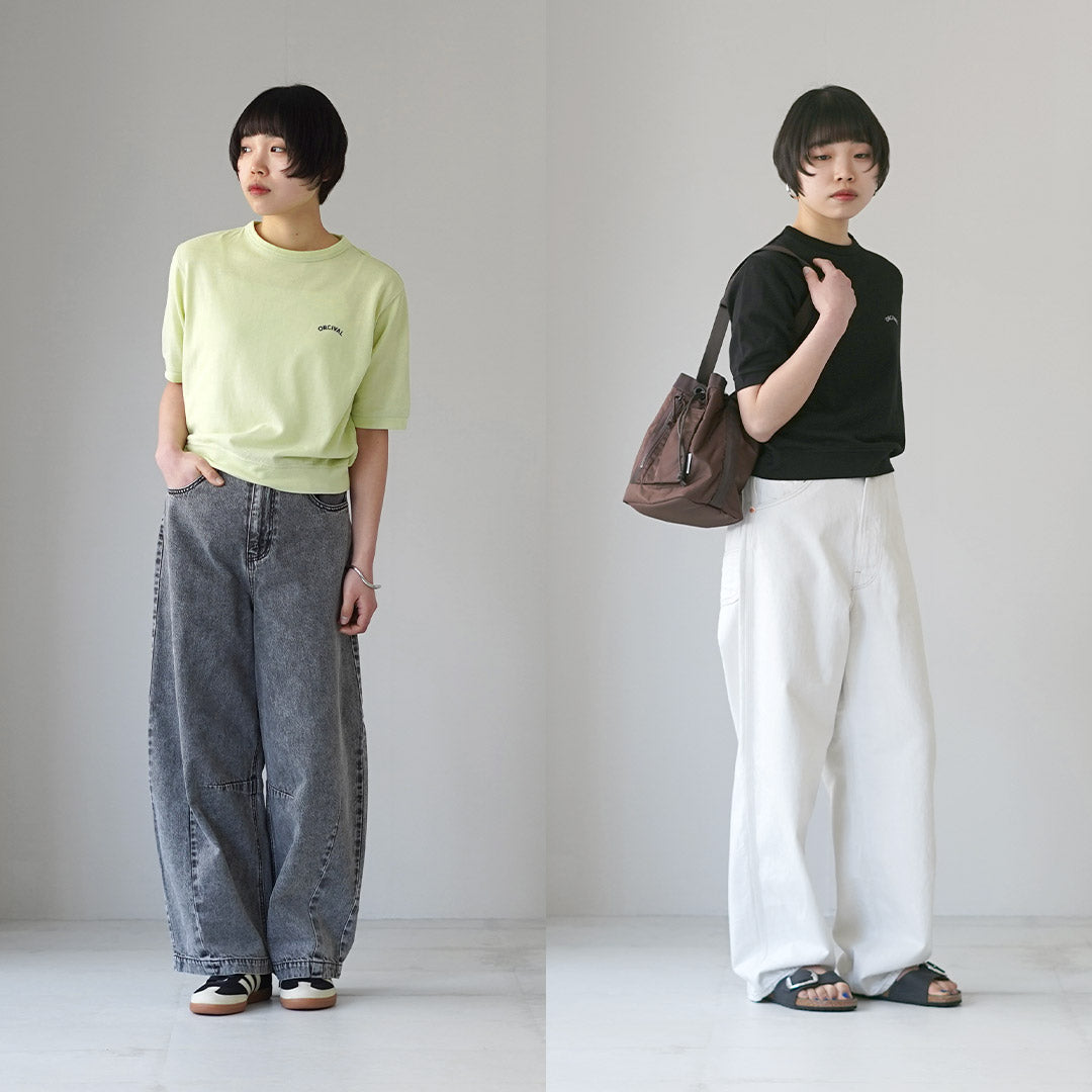 ORCIVAL（オーシバル） クルーネック ショートスリーブ プルオーバー 日本製