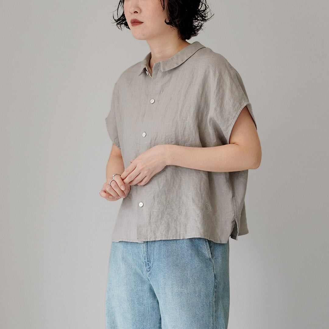 ORCIVAL（オーシバル） リネン スリーブレス シャツ