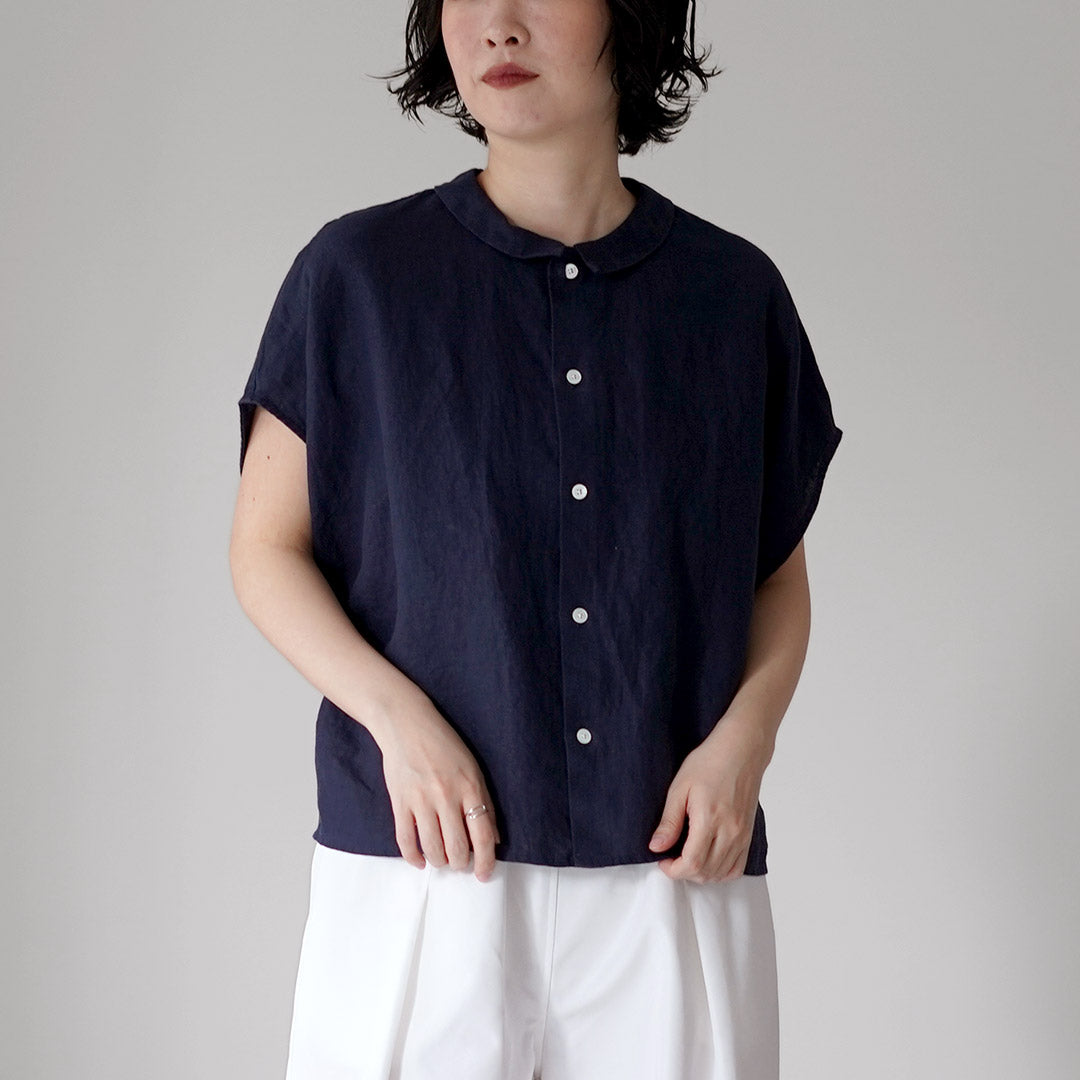 ORCIVAL（オーシバル） リネン スリーブレス シャツ