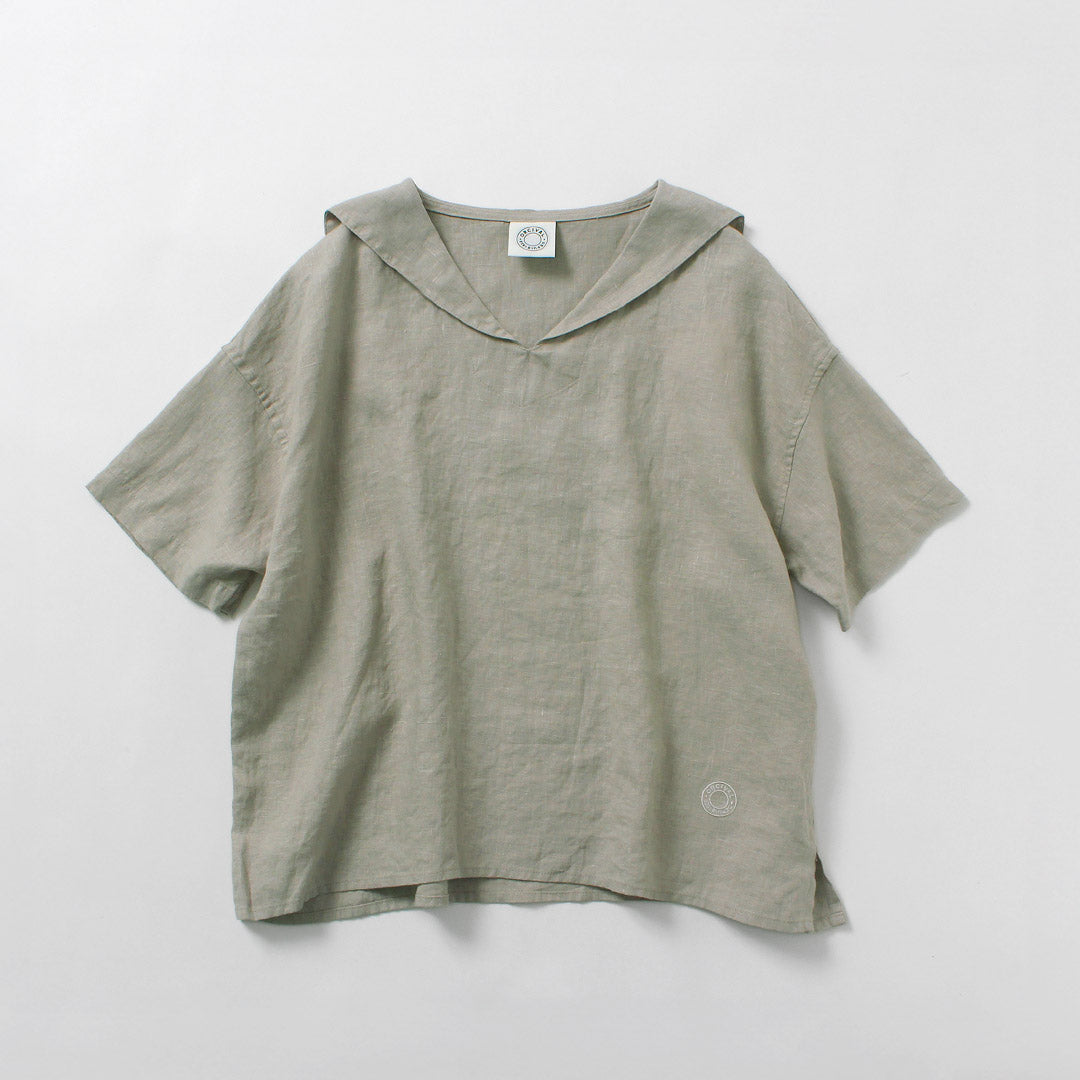 ORCIVAL（オーシバル） リネン セーラーブラウス / レディース Tシャツ