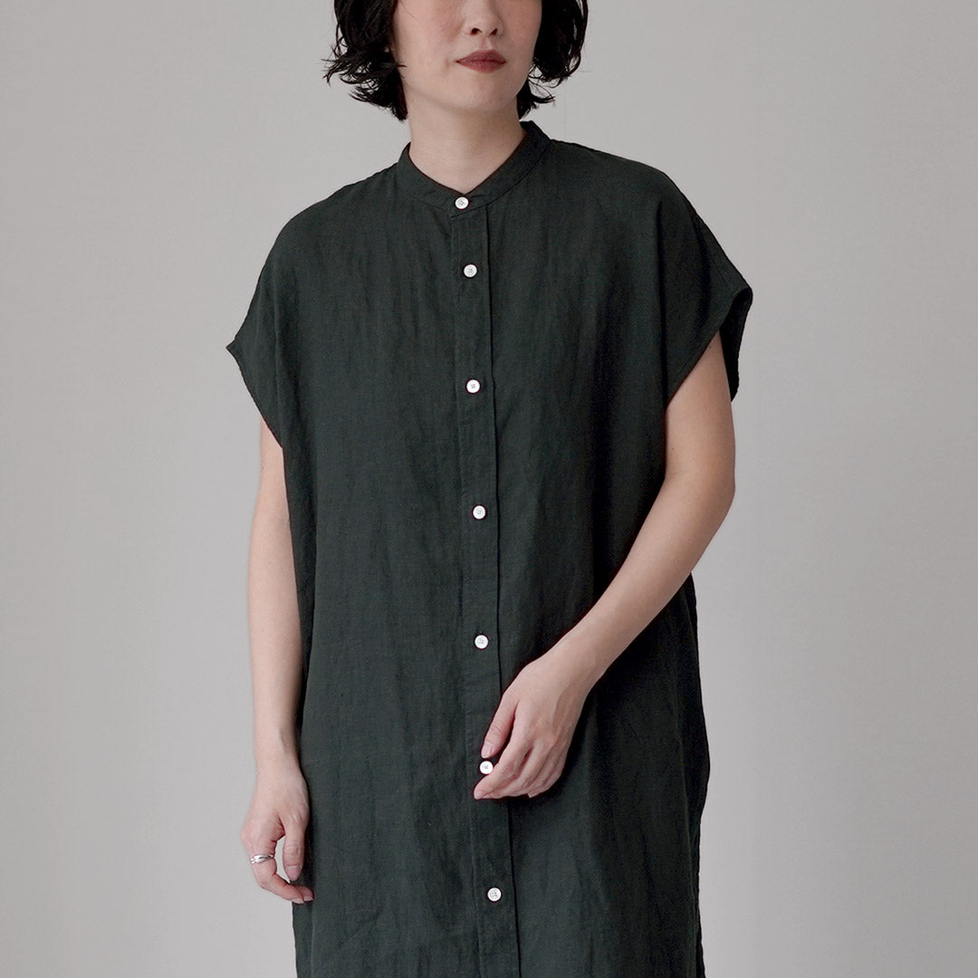 ORCIVAL（オーシバル） リネン スリーブレス ドレス