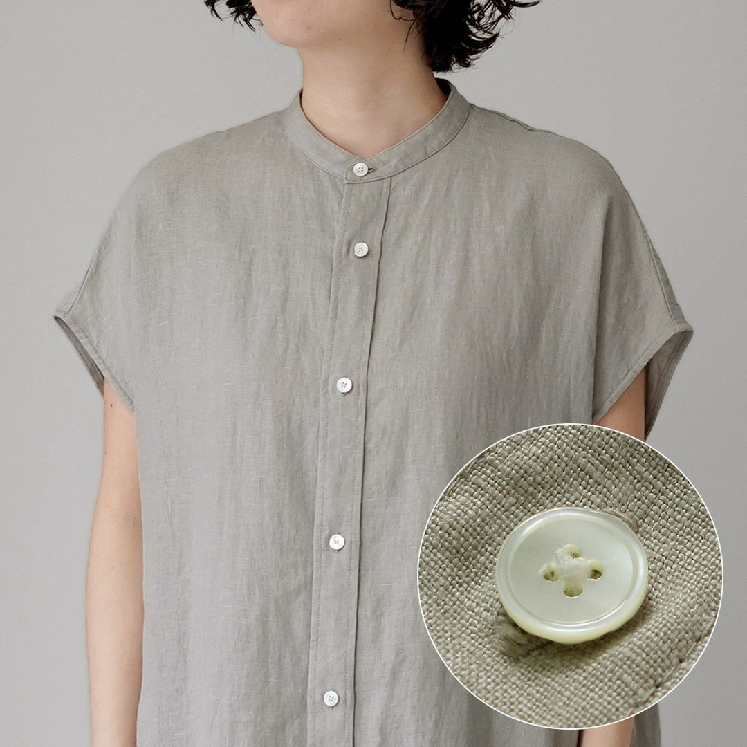 Plage タグ付未使用✨リネン混シンプルプルオーバー 人気カラー リネンシャンブレー プルオーバーシャツ | WOMENS - Daja オンラインストア