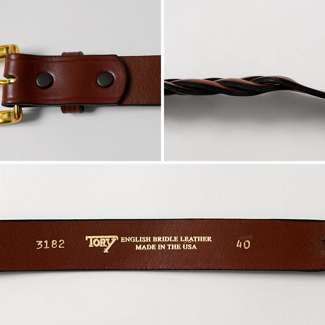 TORY LEATHER（トリーレザー） ロングチップ ブレイドベルト アメリカ製