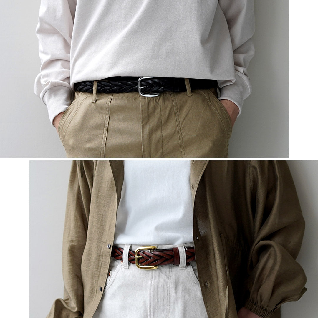 TORY LEATHER（トリーレザー） ロングチップ ブレイドベルト アメリカ製