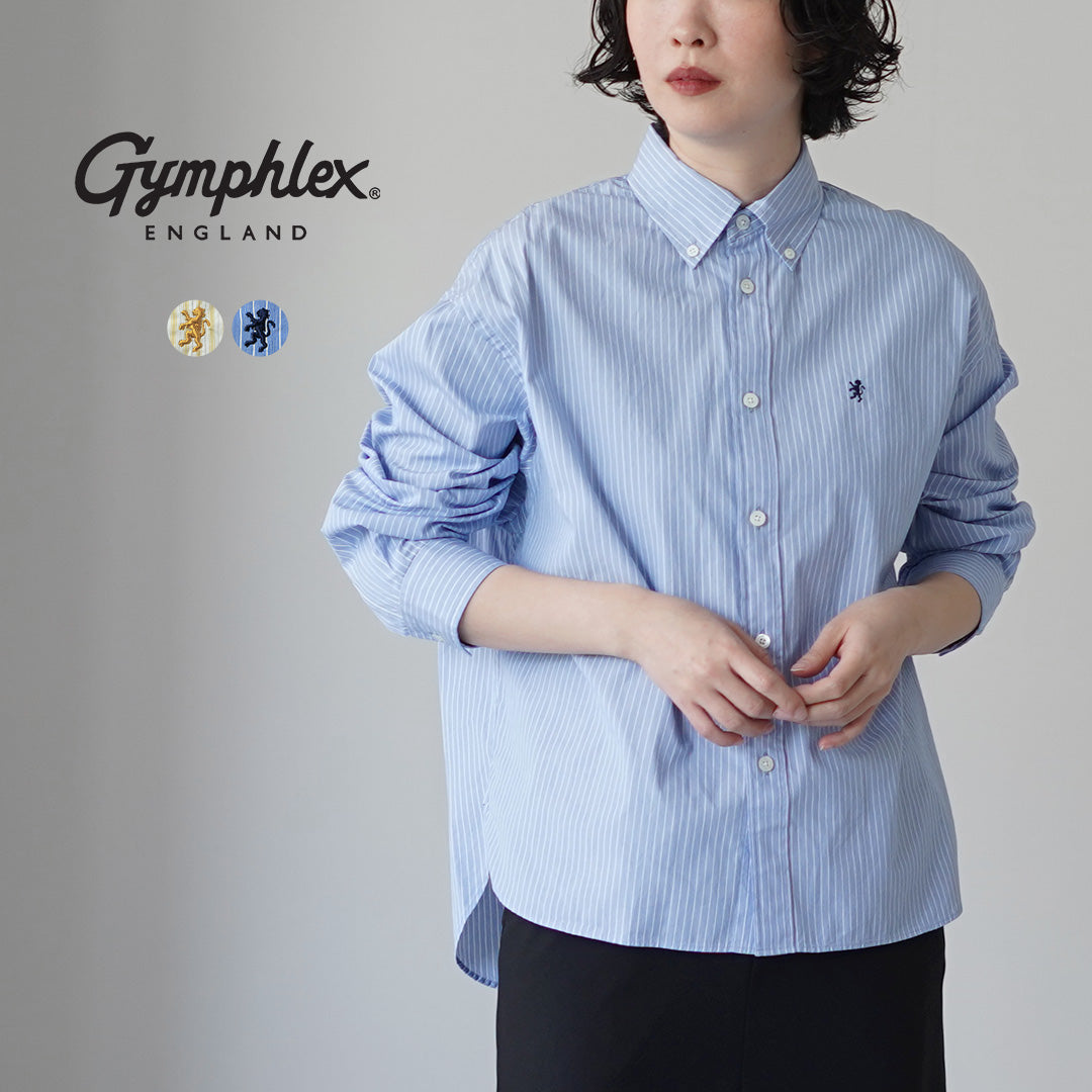 GYMPHLEX（ジムフレックス） ショート BDシャツ ロングスリーブ 日本製