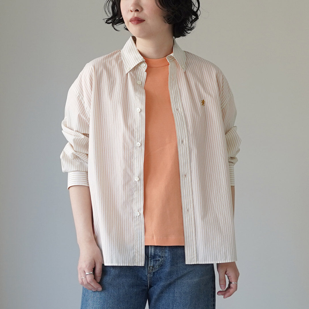 GYMPHLEX（ジムフレックス） ショート BDシャツ ロングスリーブ 日本製