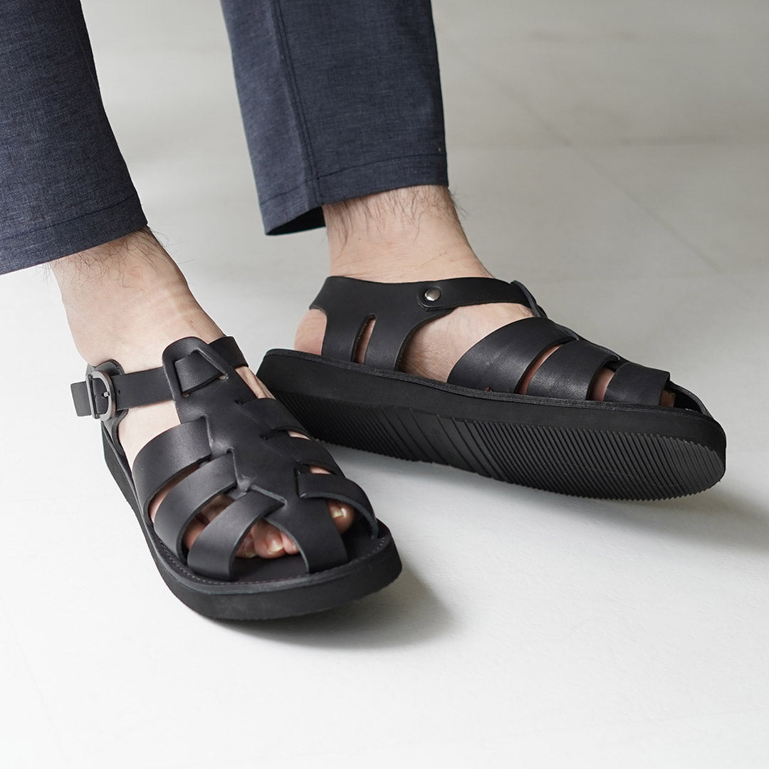 【極美品】オーガニックハンドルーム 25 グルカサンダル レザー ユニセックス ORGANIC HANDLOOM（オーガニックハンドルーム） グルカ サンダル 日本