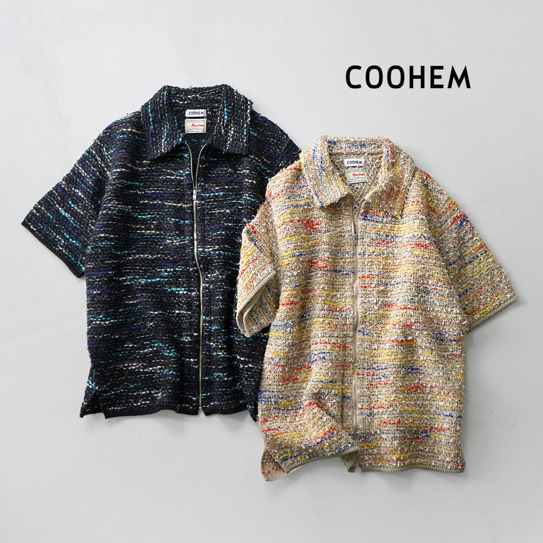 COOHEM（コーヘン） サマーツイード ジップシャツ 日本製