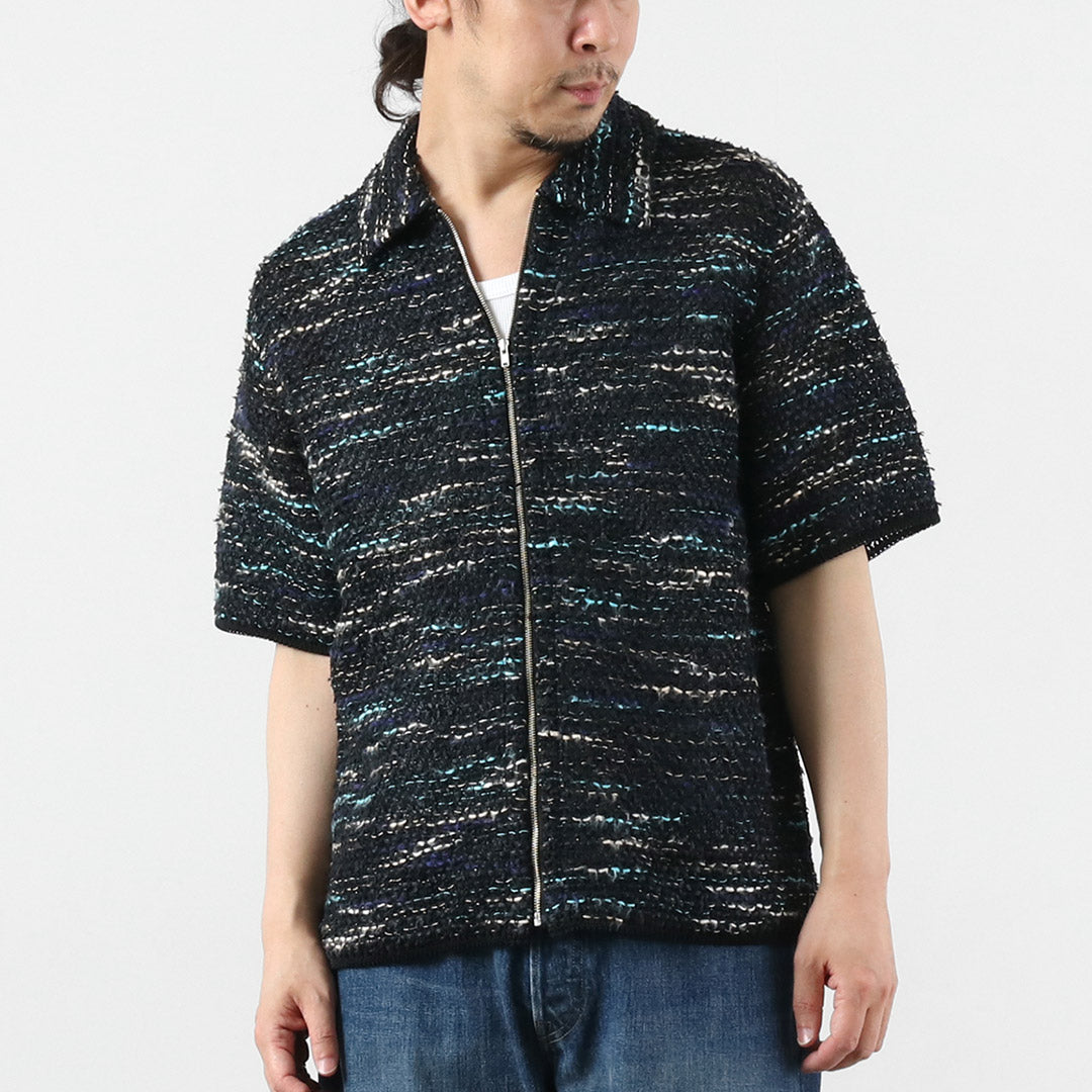 COOHEM（コーヘン） サマーツイード ジップシャツ 日本製