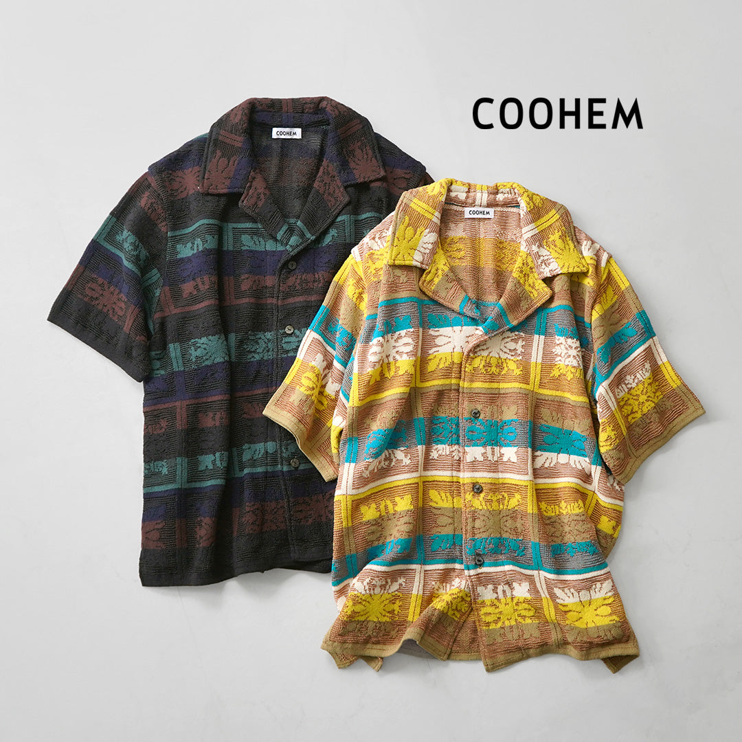 COOHEM（コーヘン） ハワイアンキルト ニットシャツ 日本製